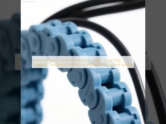 Catena portacavi in nylon resistente all'olio per robot industriali, alta flessibilità, bassa rumorosità, sistema di supporto con separazione interna