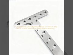 Cina Servizi di lavorazione CNC di precisione per le piastre di fissaggio delle fratture in lega di titanio