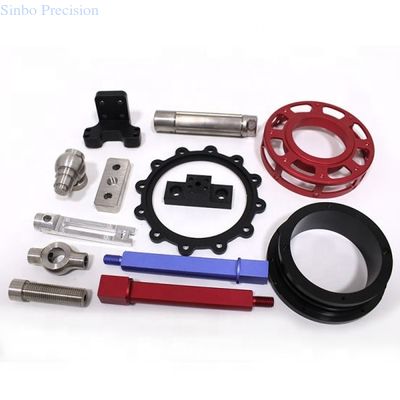 4 Parti in alluminio CNC a 5 assi Anodizzazione Verniciatura Servizi di fresatura e tornitura CNC