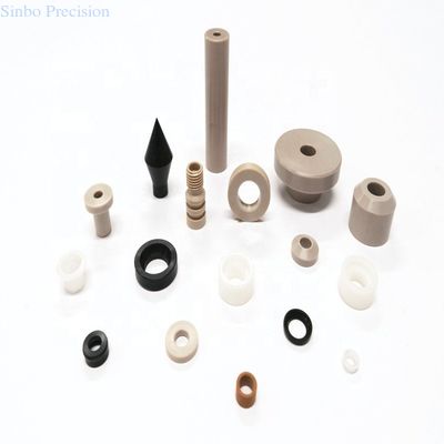 Parti in plastica lavorate su misura Parti di tornitura in plastica di nylon POM bianco Delrin